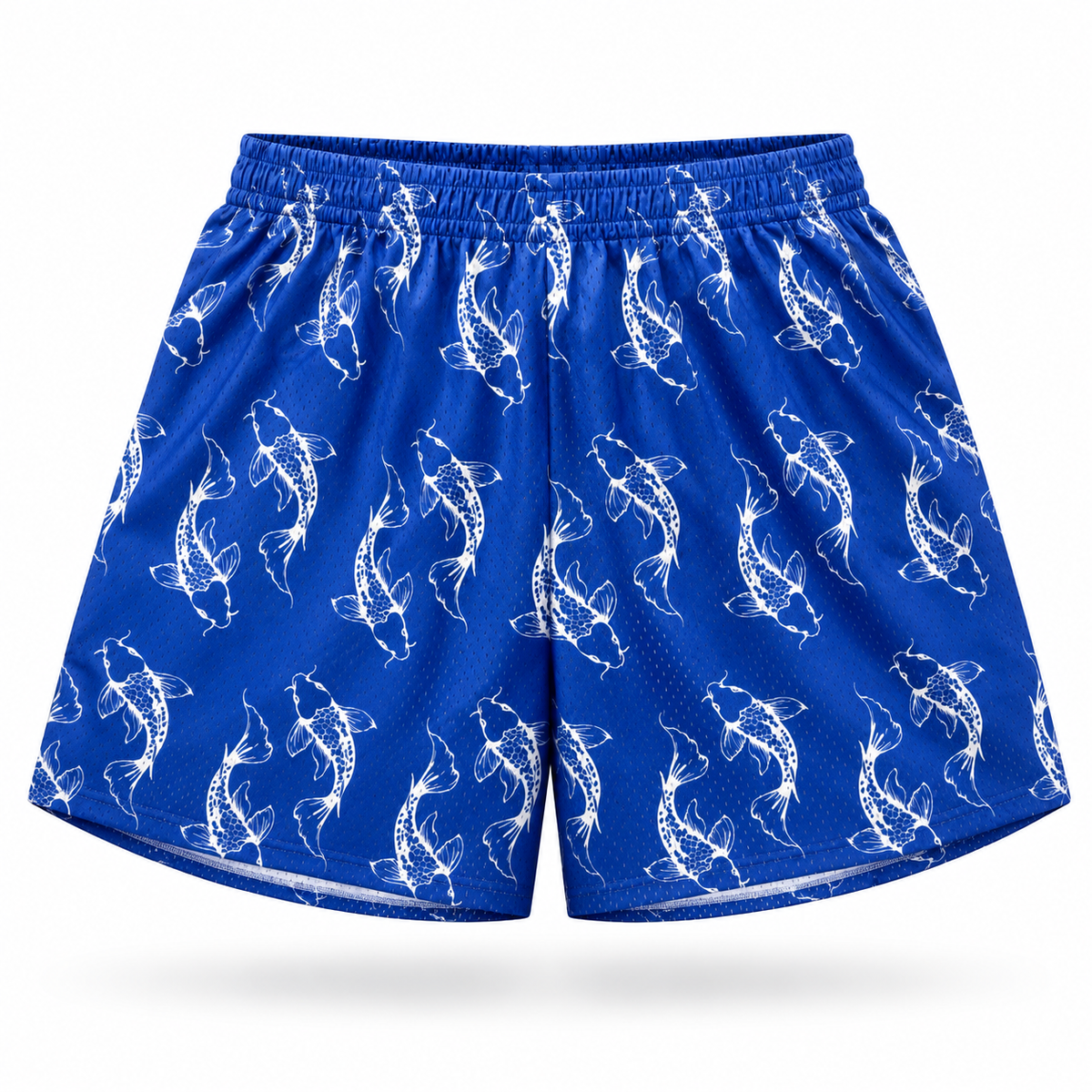 WonderBoy Blue Koi Fish Mesh Short