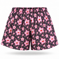 WonderBoy Brown Flowers & Stars Mesh Short